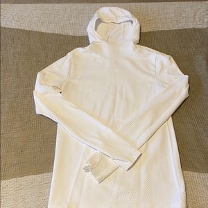 Athleta white hooded top
